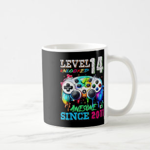 14th Birthday Boy Level 14 Unlocked Awesome Since Coffee Mug