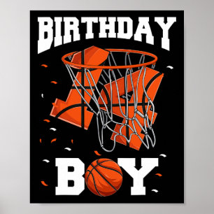 14th Birthday Bysketbyll Kids Poster