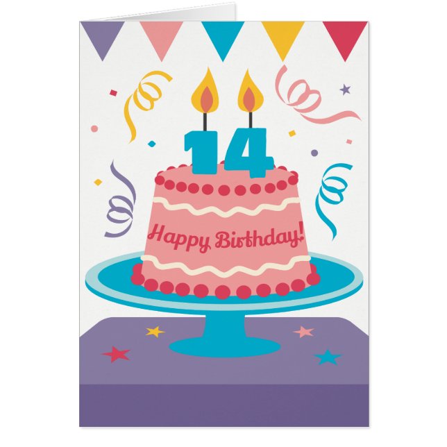 14th Birthday Cake (Front)