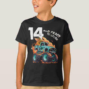 14th Birthday Gift Boys, 14 and Ready to Crush Mon T-Shirt