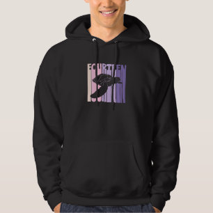 14th Birthday Gift Turtle Fan 14 Years old Girl Hoodie