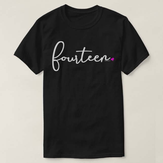 14th Birthday Gifts for Teenage Girls Her T Shirt  (Design Front)