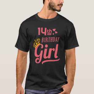 14th Birthday Girl fourteenth birthday party For G T-Shirt