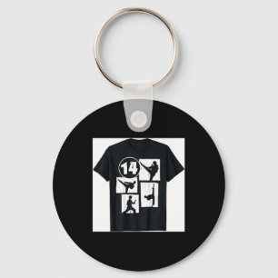 14th Birthday Karate Taekwondo 14 Years Old Boy Keychain