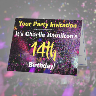 14th Birthday Party Invitation