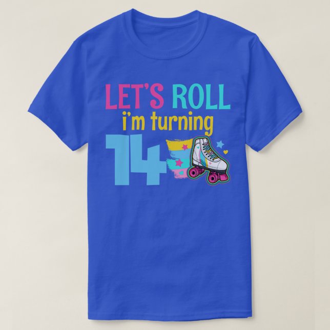 14th Birthday Roller Skate 1 T-Shirt (Design Front)
