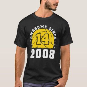 14Th Birthday Volleyball Player 14 Years Old Volle T-Shirt