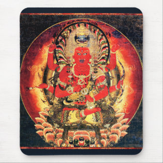 14th century Buddhist Aizen Myoo Painting Mouse Pad