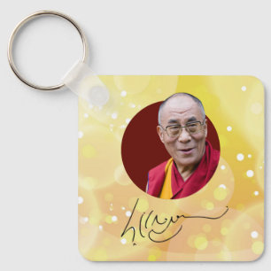 14th Dalai Lama signature Keychain