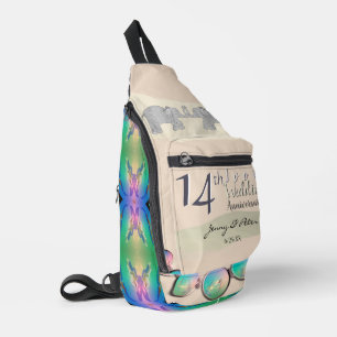 14th Ivory Anniversary Opals Sling Bag