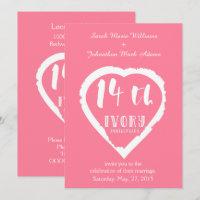 14th Wedding anniversary traditional ivory