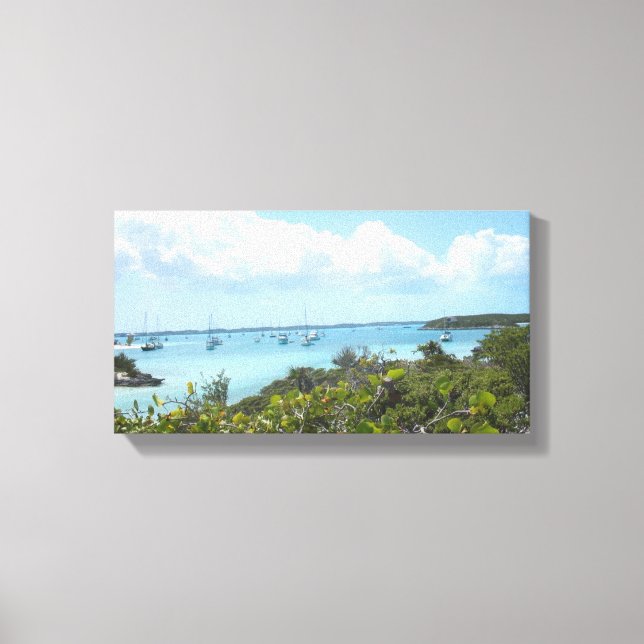 14x11 Canvas Print -Bahamas Stocking Island (Front)
