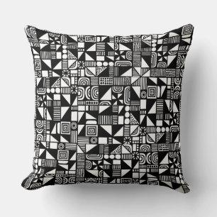 150215v2 - Black Throw Pillow