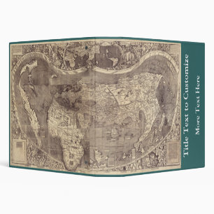 1507 Martin Waldseemuller World Map Binder