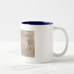 1507 Martin Waldseemuller World Map Two-Tone Coffee Mug