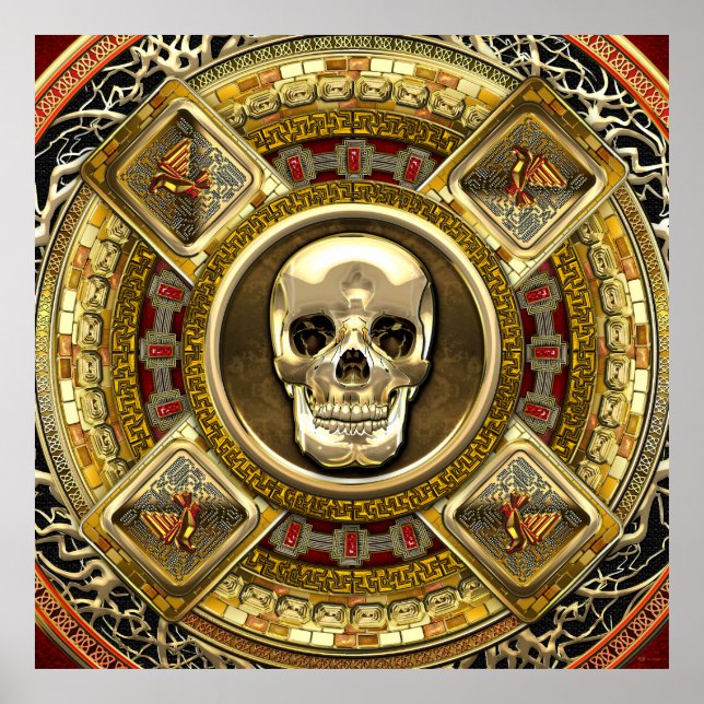 [150] Mictlantecuhtli – Aztec God of Death Poster (Front)