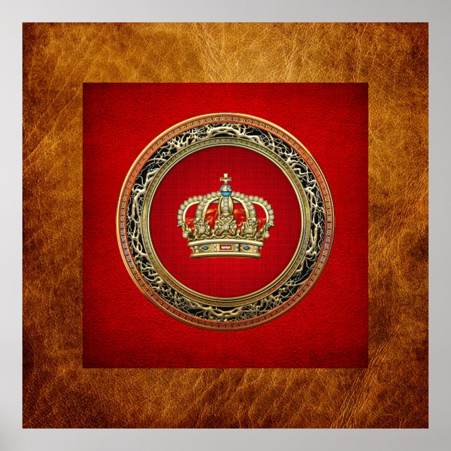 [150] Prince-Princess King-Queen Crown [Belg.Gold] Poster (Front)