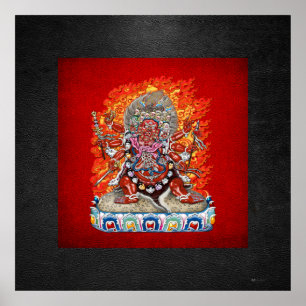 [150] Tibetan Thangka  - Wrathful Deity Hayagriva Poster