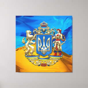 [150] Ukraine: Proposed Greater Coat of Arms Canvas Print