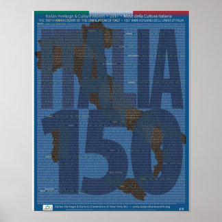 150th Anniversary Unification  of Italy Poster
