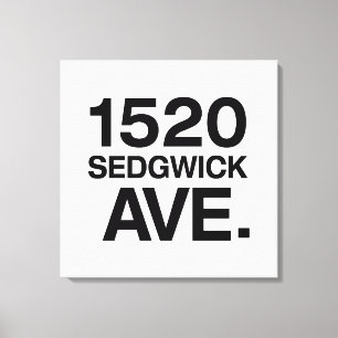 1520 SEDGWICK AVE. CANVAS PRINT
