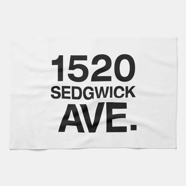 1520 SEDGWICK AVE. KITCHEN TOWEL (Horizontal)