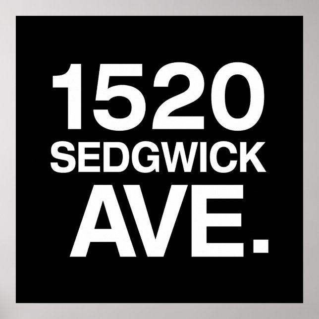 1520 SEDGWICK AVE. POSTER (Front)