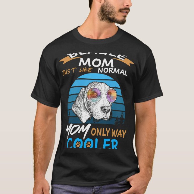 154 Beagle Mom Cooler T-Shirt (Front)