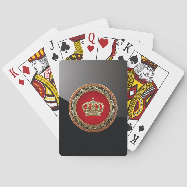 [154] Belgium: Prince-Princess King-Queen Crown Playing Cards (Back)