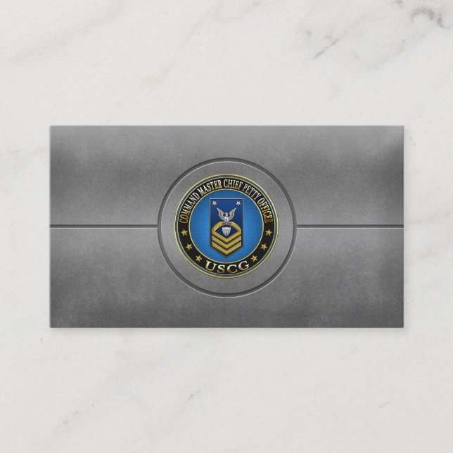 [154] CG: Command Master Chief Petty Officer (CMC) Business Card (Front)