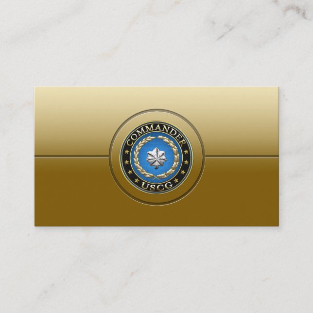 [154] CG: Commander (CDR) Business Card (Front)