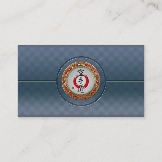 [154] Japanese calligraphy - Karate-do Business Card (Front)