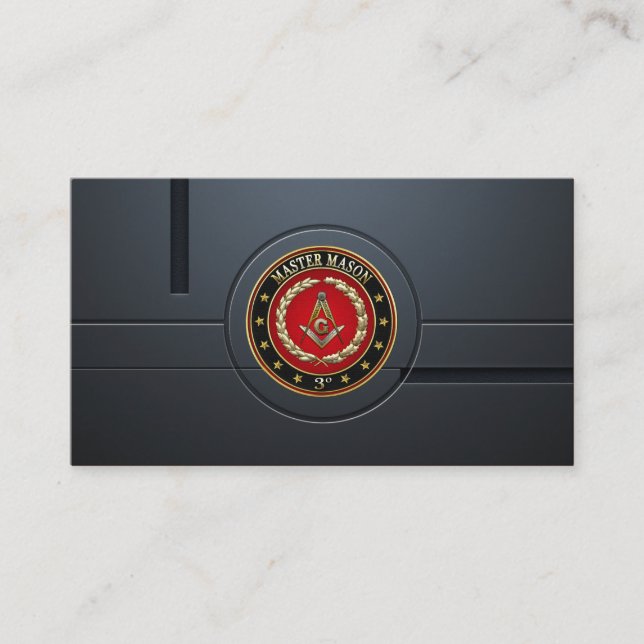 [154] Master Mason, 3rd Degree [Special Edition] Business Card (Front)
