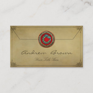 [154] Serpent God Quetzalcoatl [Jade] Business Card