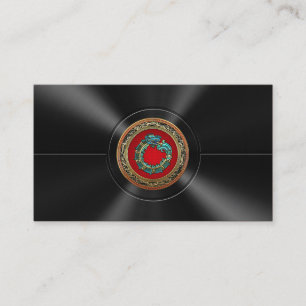 [154] Serpent God Quetzalcoatl [Jade] Business Card