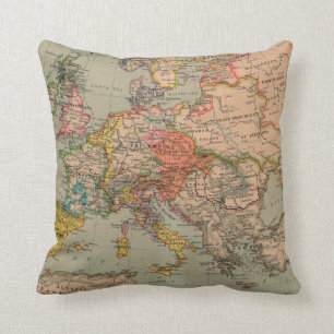 1560 Europe - Throw Pillow