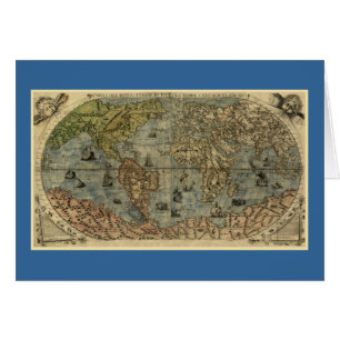 1565 Ferando Berteli (Fernando Bertelli) World Map