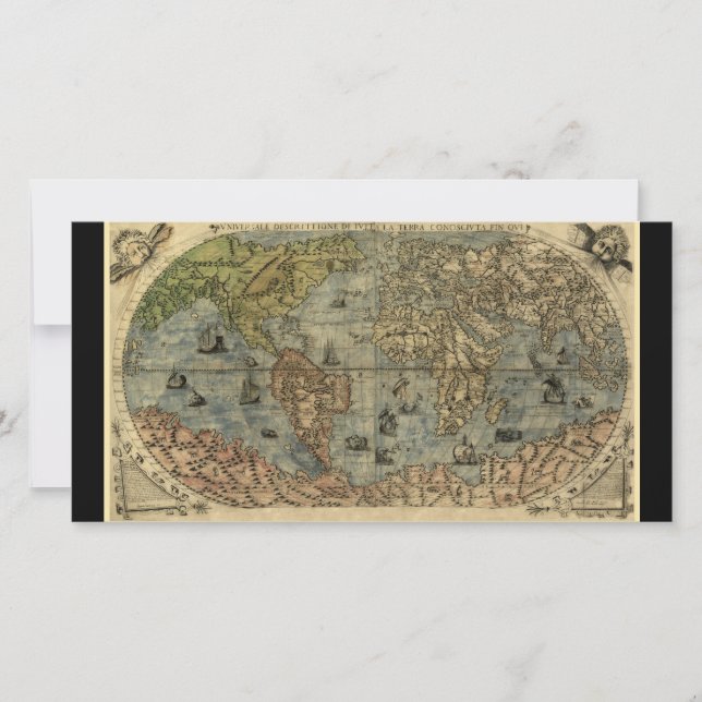 1565 Ferando Berteli (Fernando Bertelli) World Map (Front)