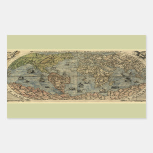 1565 Ferando Berteli (Fernando Bertelli) World Map Sticker