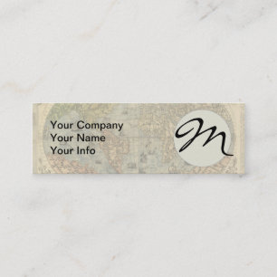 1565 Forlani AntiquevWorld Map Renaissance  Mini Business Card