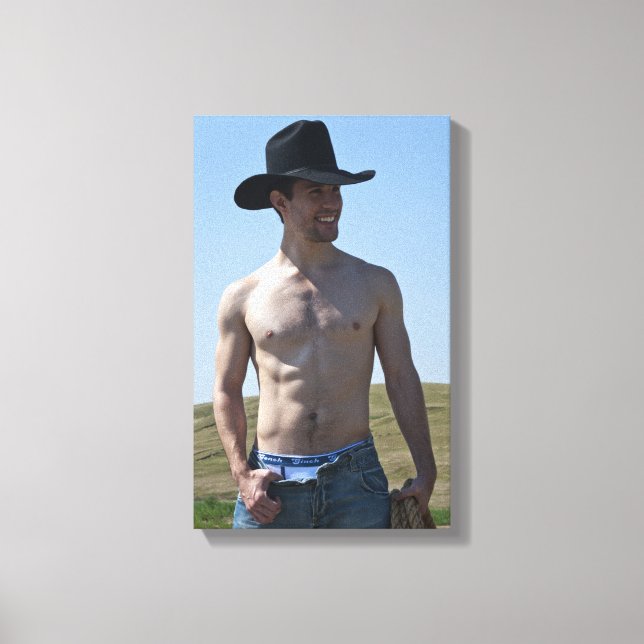 15746-RA Cowboy Canvas Print (Front)