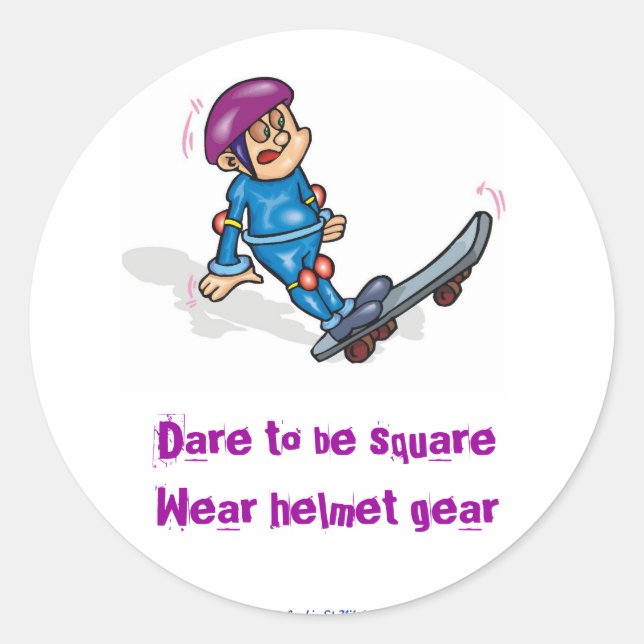 15771511[1]Dare to be square Classic Round Sticker (Front)