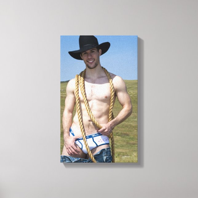 15867-RA Cowboy Canvas Print (Front)