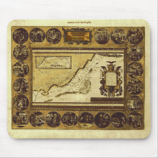 1586 VINTAGE HOLYLANDS MAP Mousepad