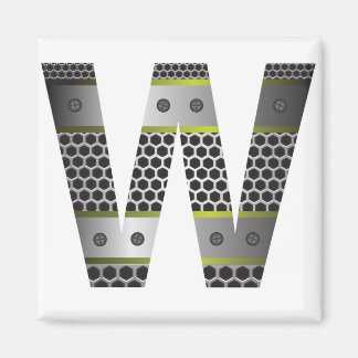 1586Metal letter W Magnet