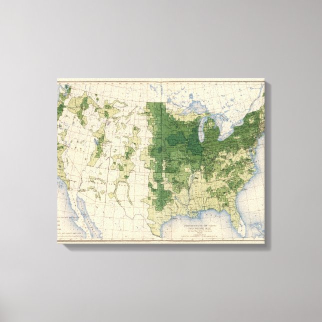 158 Oats/sq mile Canvas Print (Front)