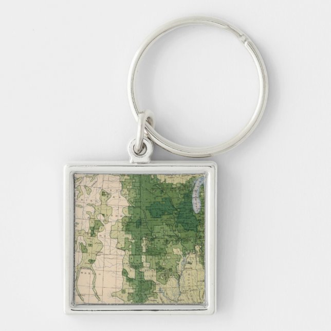 158 Oats/sq mile Keychain (Front)