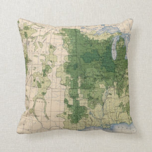 158 Oats/sq mile Throw Pillow