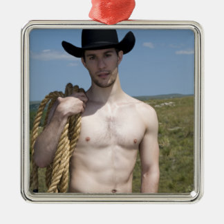 15974-RA Cowboy Metal Ornament
