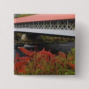 159-foot Ashuelot Covered bridge spanning 2 Inch Square Button